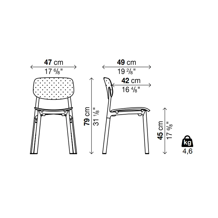 COLANDER PADDED Chair