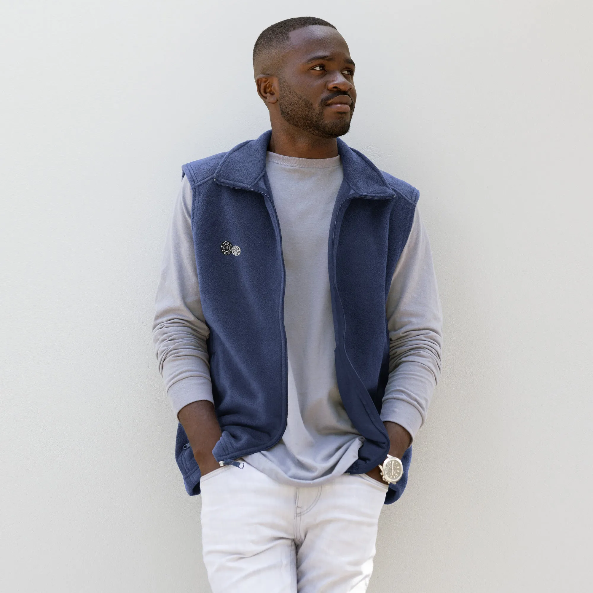 Columbia fleece vest | signature embroidered
