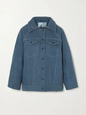 Corentine embroidered padded denim jacket