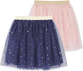 DaniChins Girls' Layered Tutu Tulle Birthday Party Dance Skirts