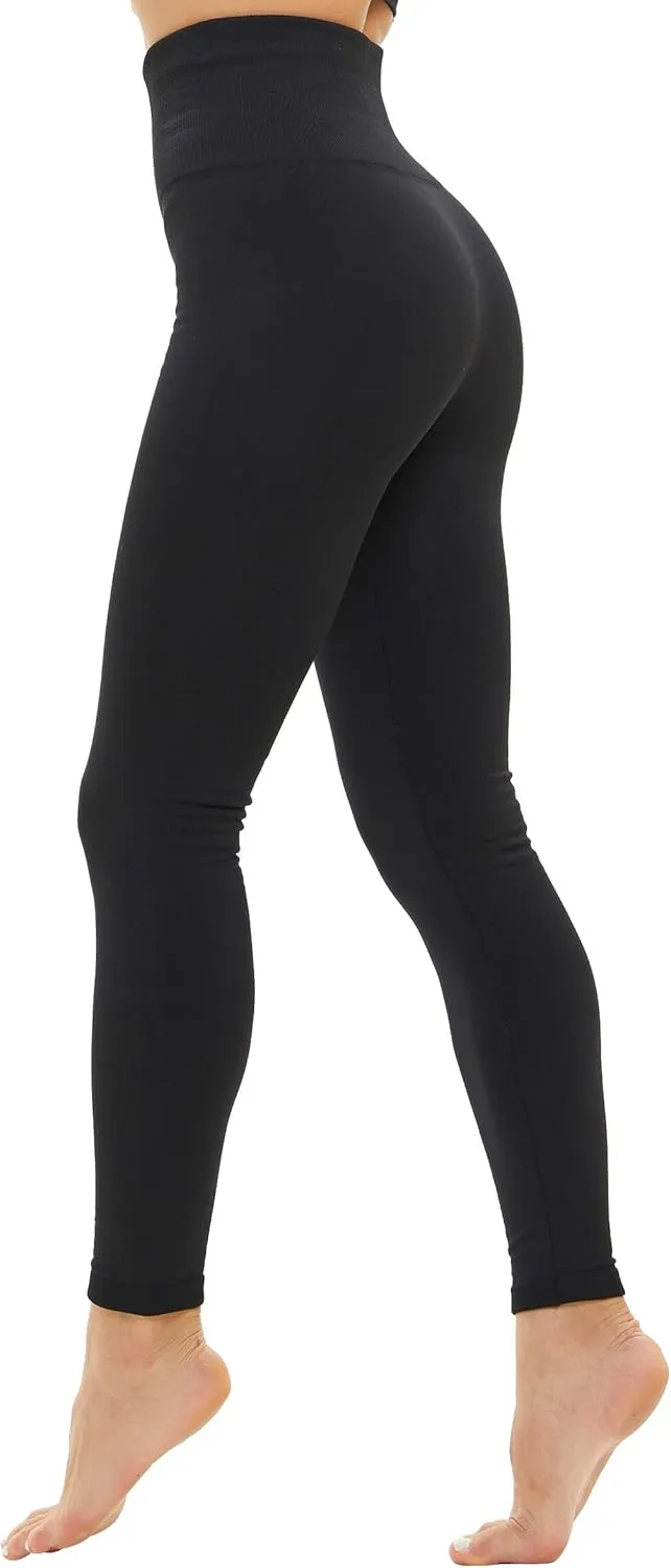 DINNAPE Fleece Lined Leggings Women Thick High Waisted Winter Warm Leggings