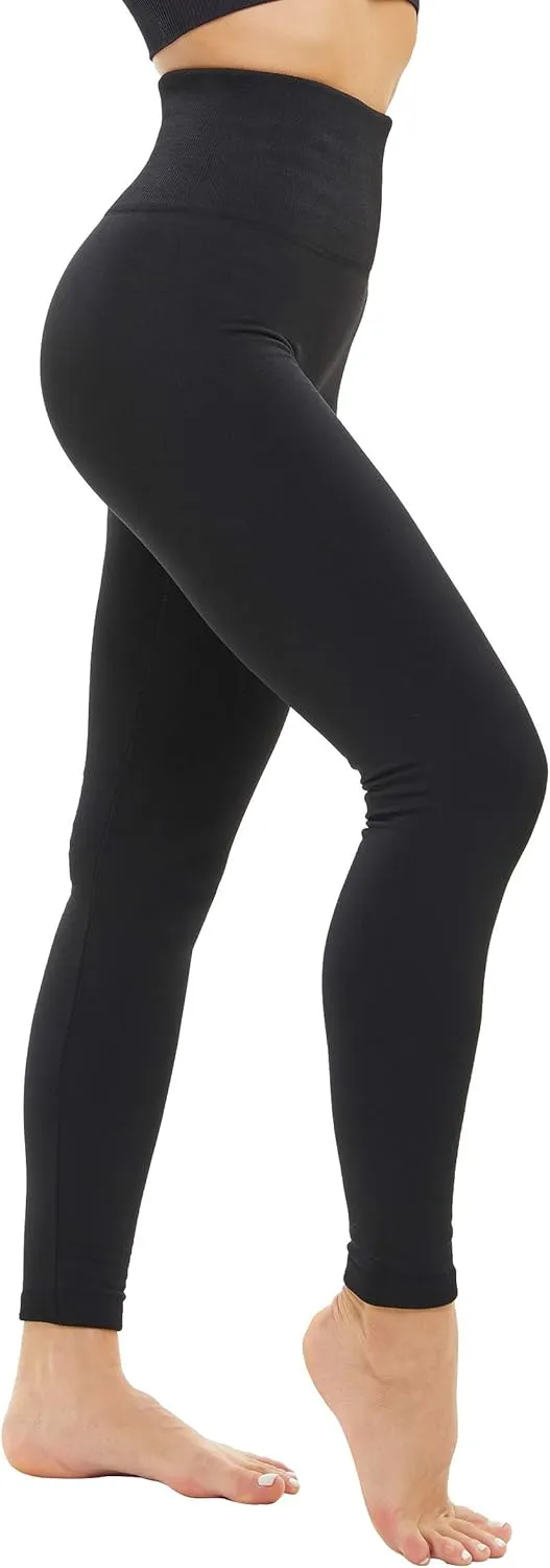 DINNAPE Fleece Lined Leggings Women Thick High Waisted Winter Warm Leggings