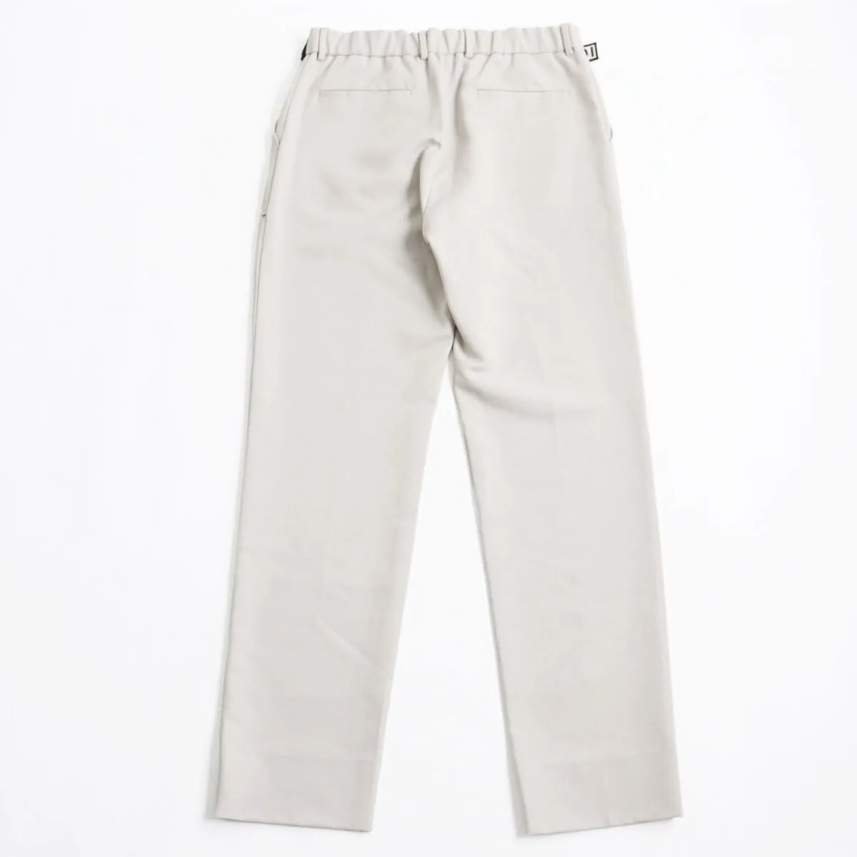 Fendi Wool Twill Pants FF Logo Belt Off-White