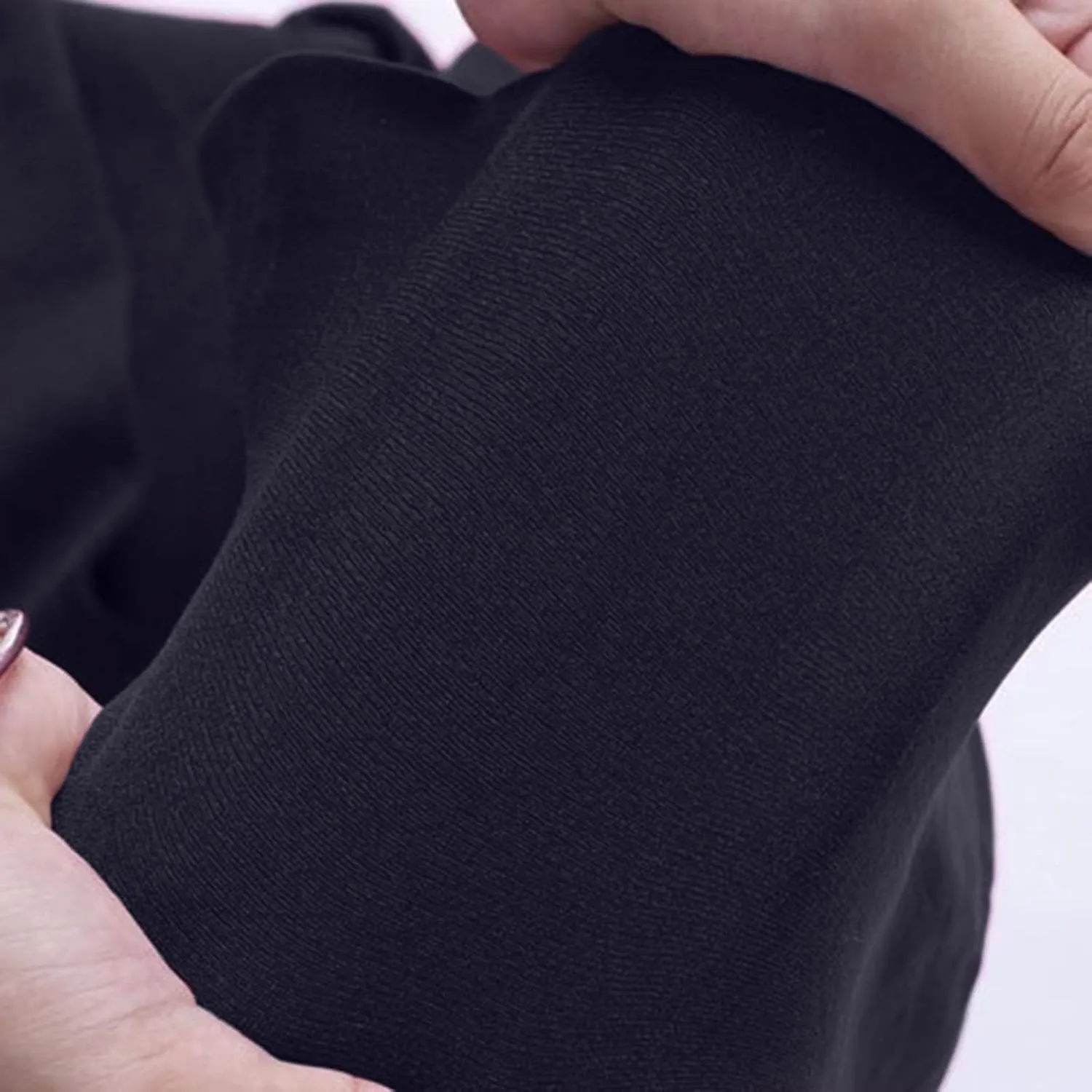 Fleece Lined Leggings with Pockets High Denim Women Solid Elastic Color Pants Thermal Warm Winter Tights Fleece