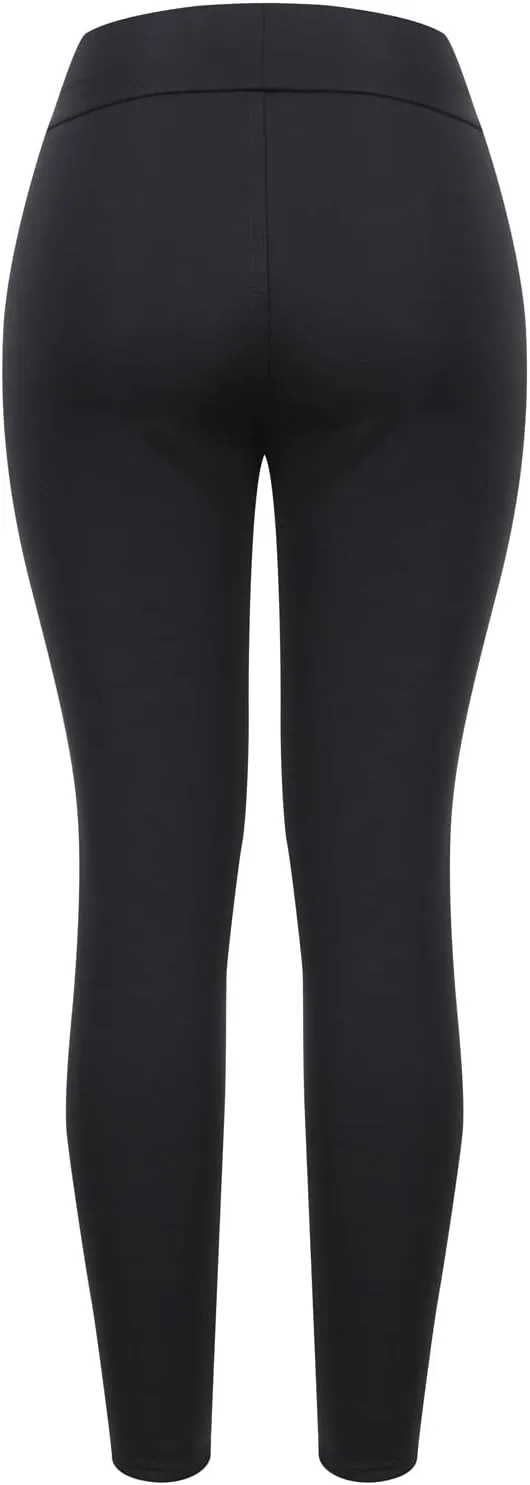 Fleece Lined Leggings Women High Waisted Winter Thermal Warm Pants Thick Yoga Tummy Control Athletic Tights