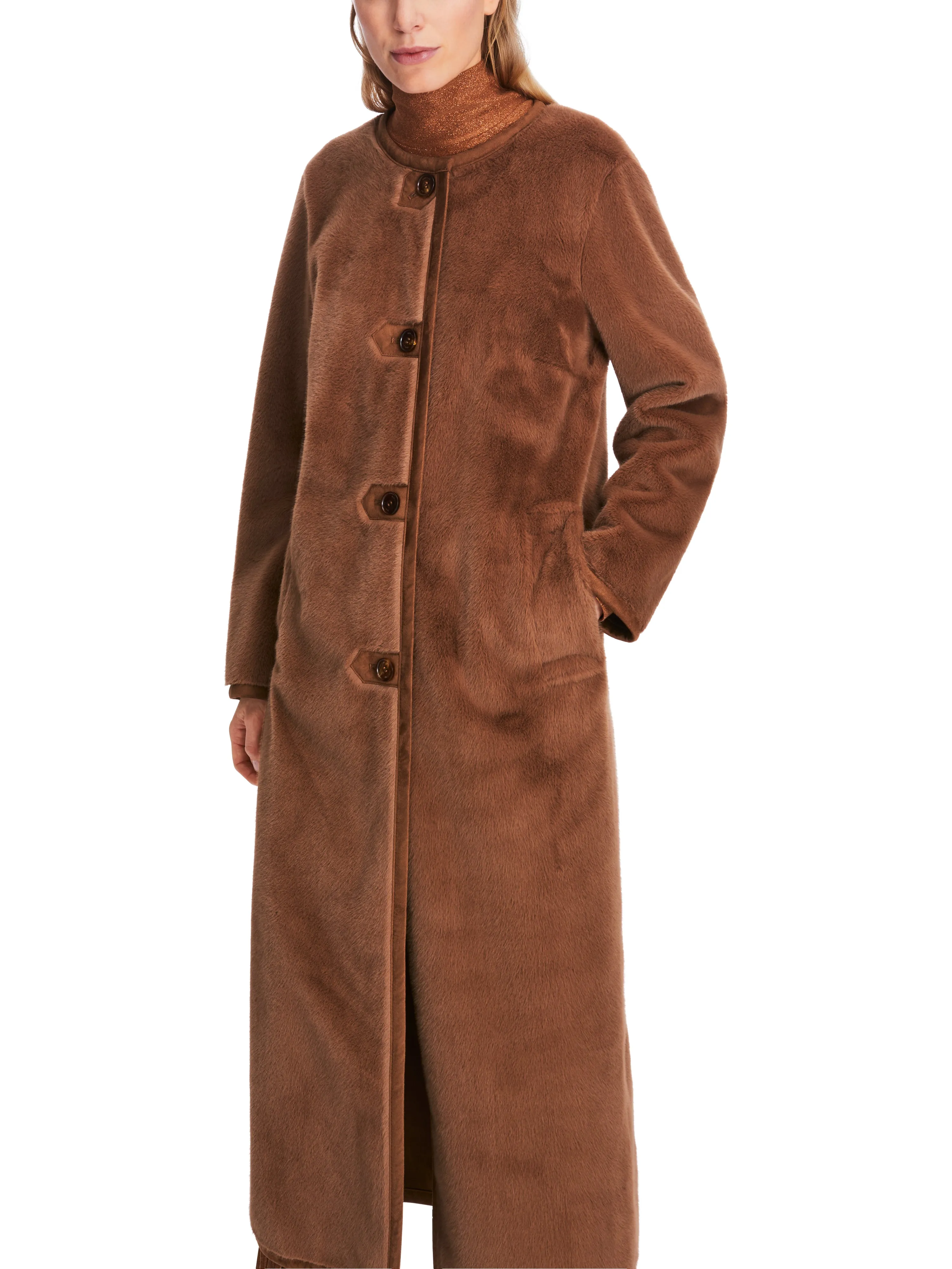 MARC CAIN Brown Fur Coat
