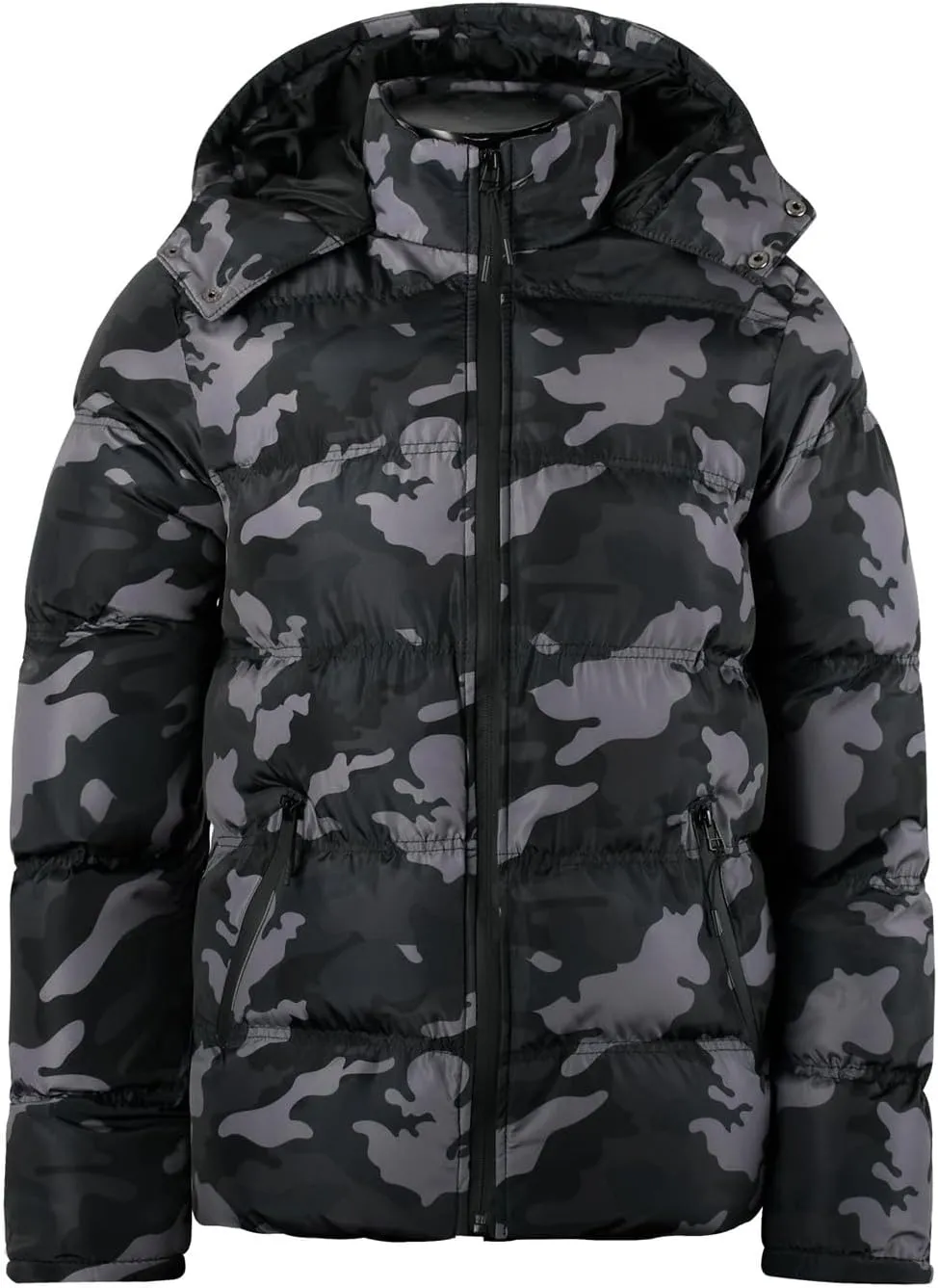 Men Lightweight Puffer Jackets Hooded Insulated Thermal Puffy Winter Jacket Waterproof Windproof Down Coats Outerwear