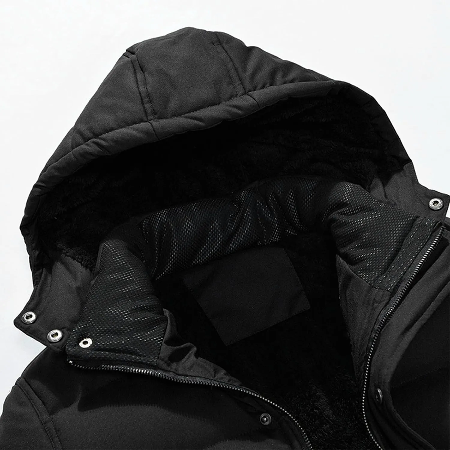 Men's Winter Puffer Jacket Thicken Cotton Down Coat Essentials Lightweight Jacket Travel Padded Jacket