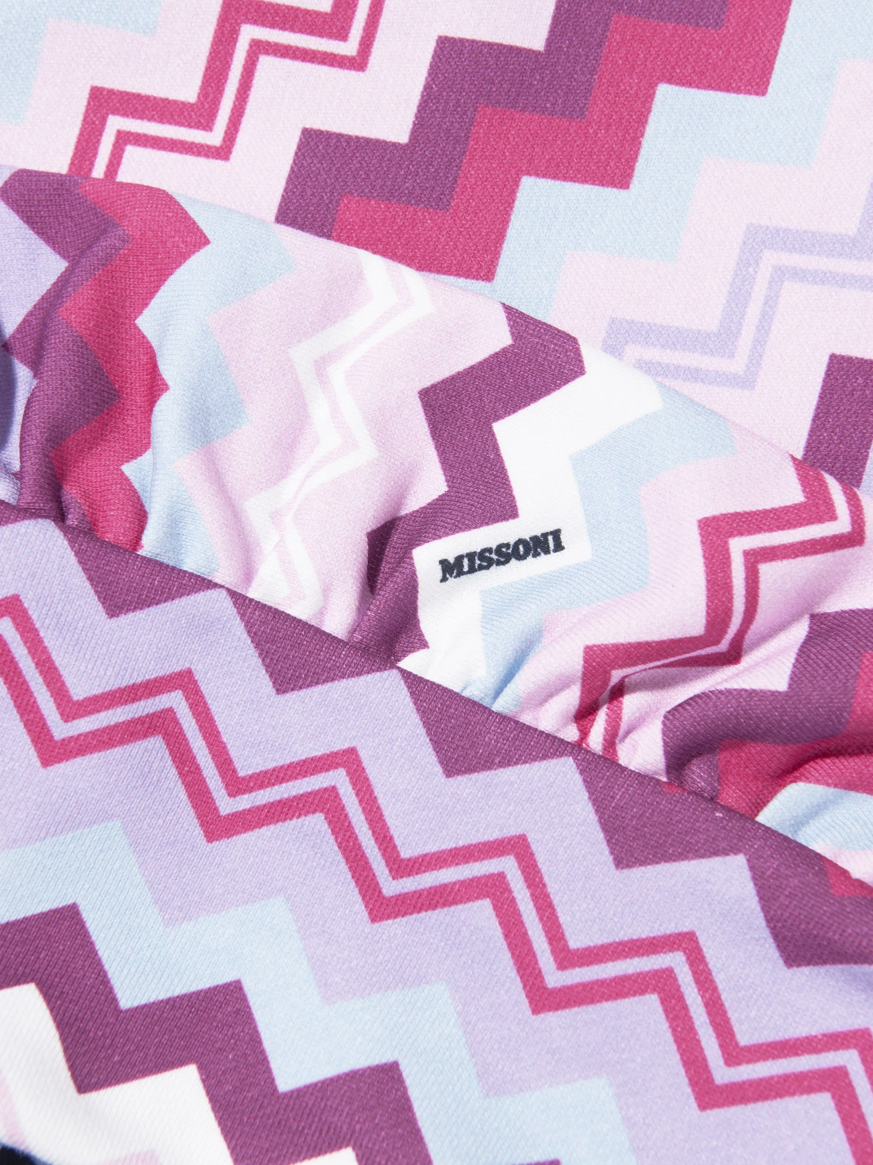 Missoni Girls Zigzag Sweatshirt in Pink