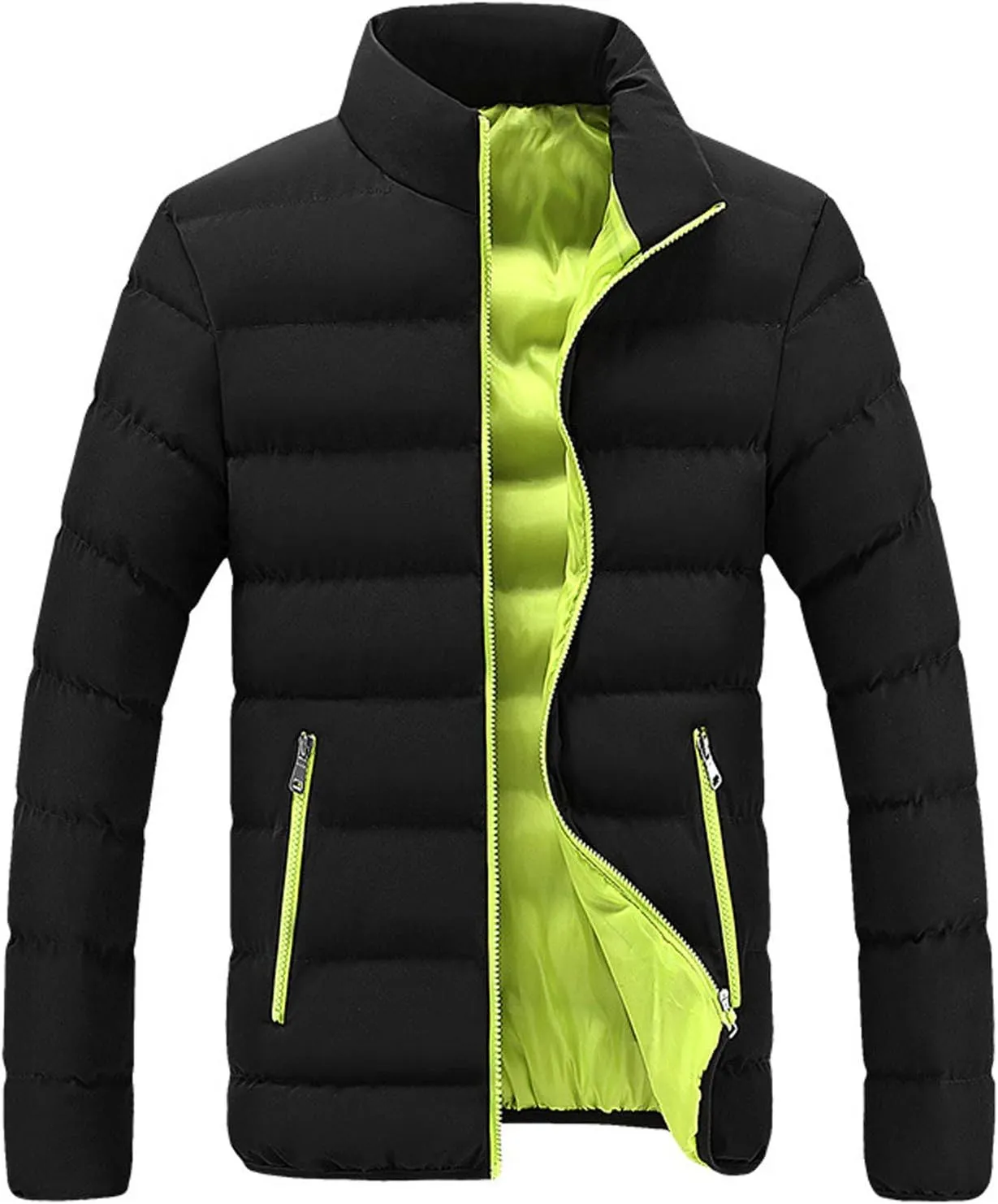 Puffer Jackets Mens Winter Warm Coats Down Quilted Jacket Thick Bubble Overcoats Outdoor Coat Zip Up Jackets