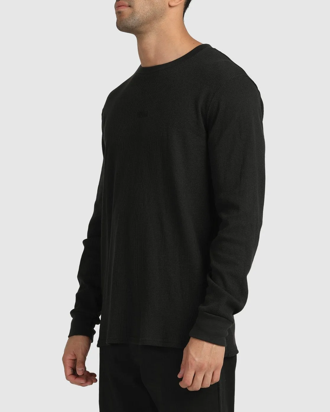 RVCA Warp Waffle Long Sleeve - Black