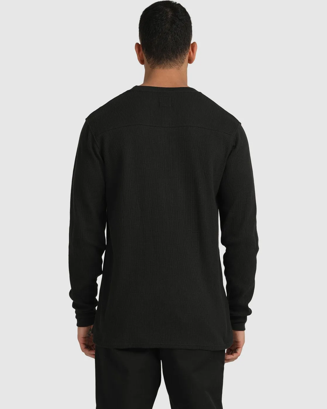 RVCA Warp Waffle Long Sleeve - Black