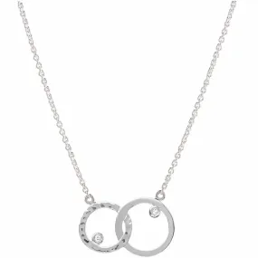 Silver Unity Hoop Necklace