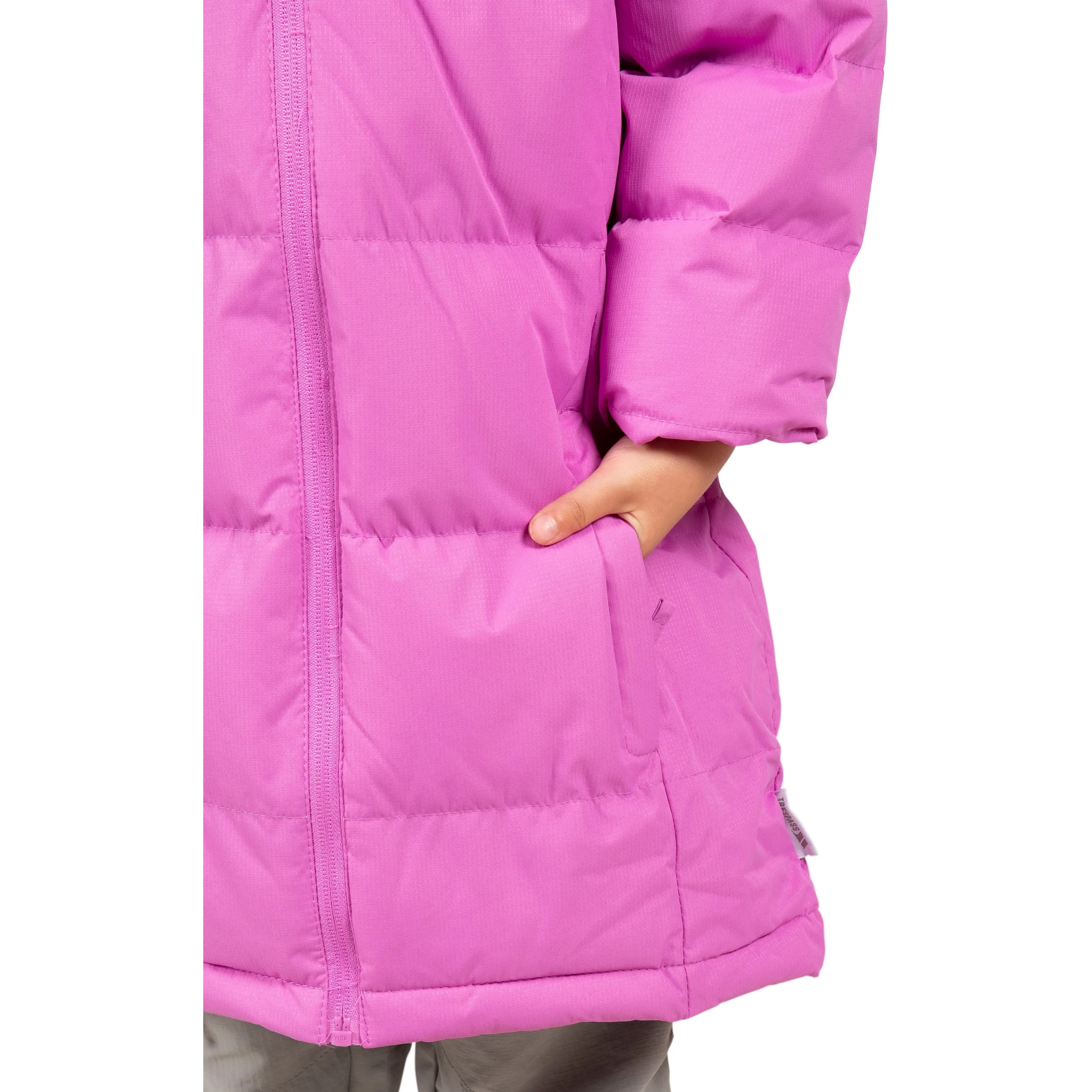 Tiffy Girls Padded Casual Jacket in Deep Pink
