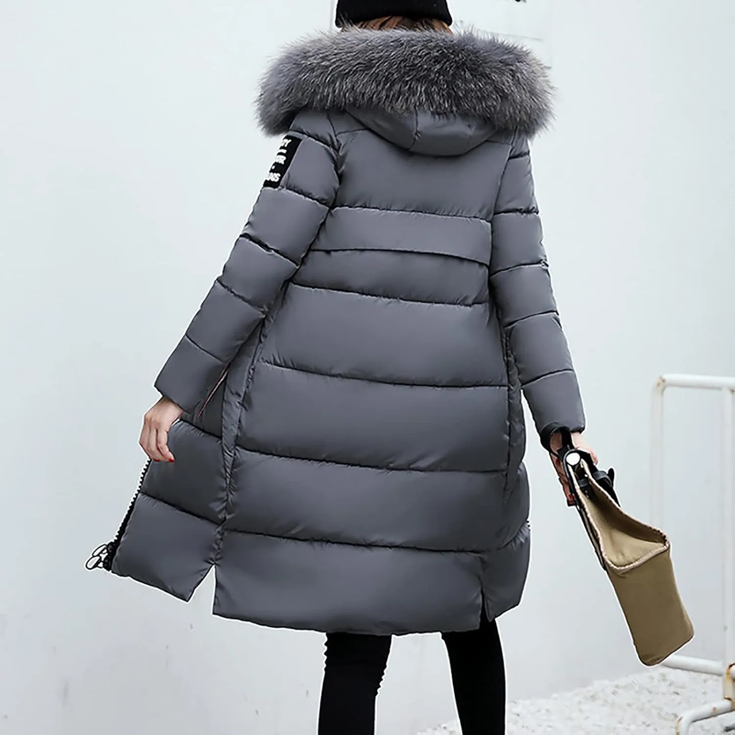 Winter Coats for Women Plus Size Long Down Jackets Puffer Hoodies Thick Winter Tops Warm Outwear