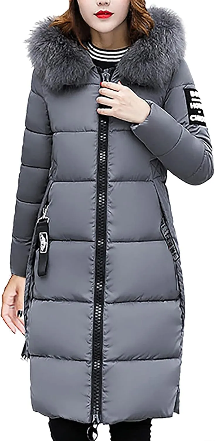 Winter Coats for Women Plus Size Long Down Jackets Puffer Hoodies Thick Winter Tops Warm Outwear