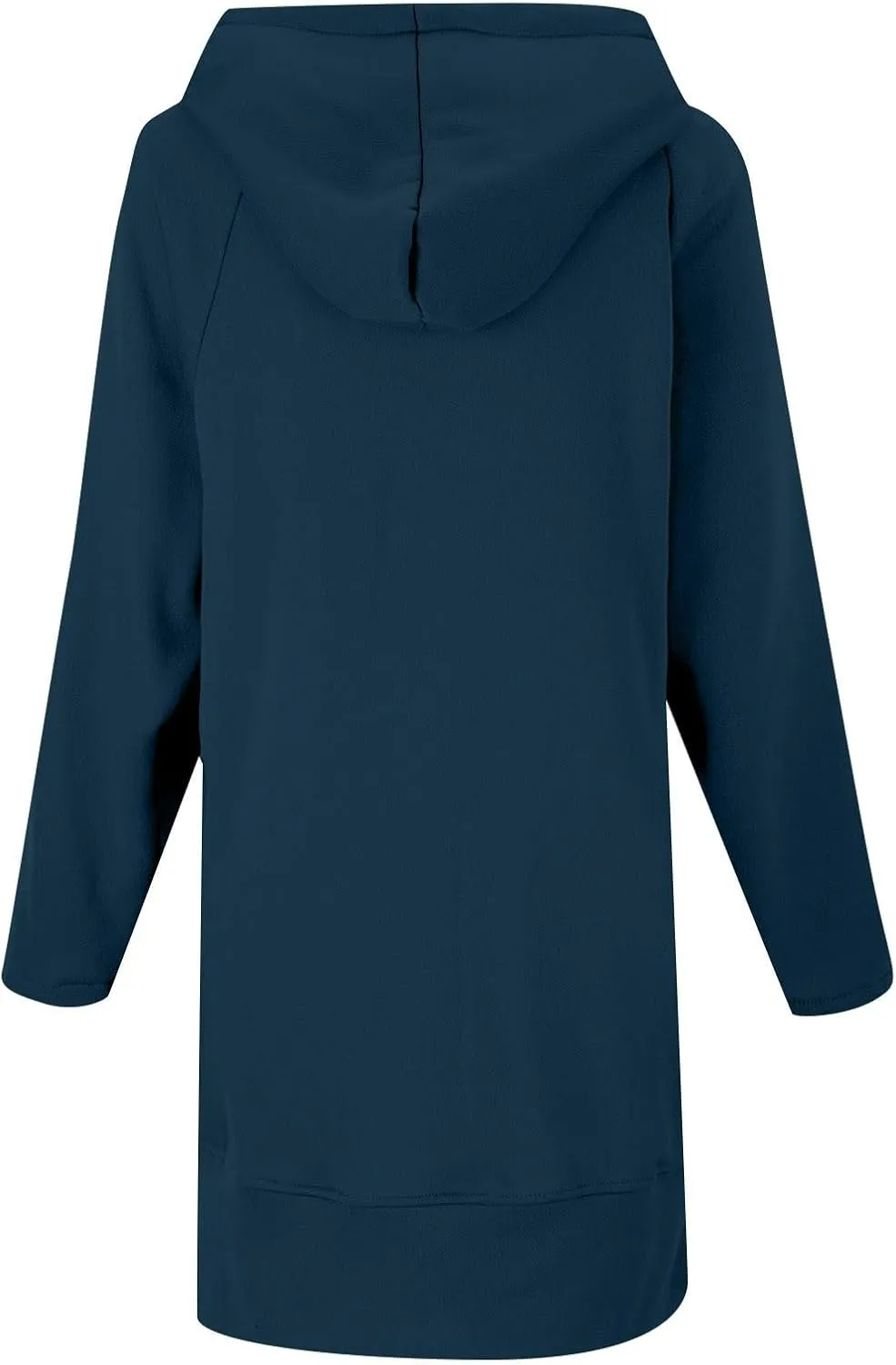 Women Hooded Sweatshirt Dress The Warmy Oversized Hoodie Dress Casual Drawstring Long Sweatshirt Trendy Split Hem Tops