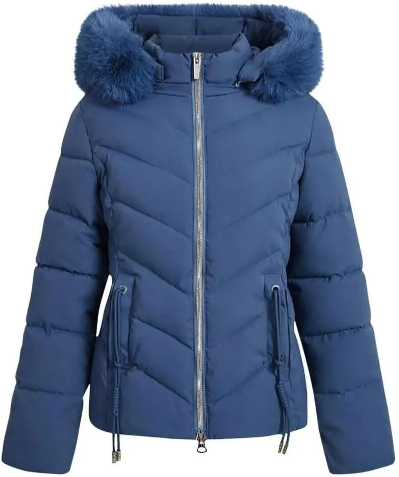 Women's Down Jacket Winter Mid Lenght Down Puffer Coats Ladies Lightweight Jackets Woman Hooded Thick Warm Parka