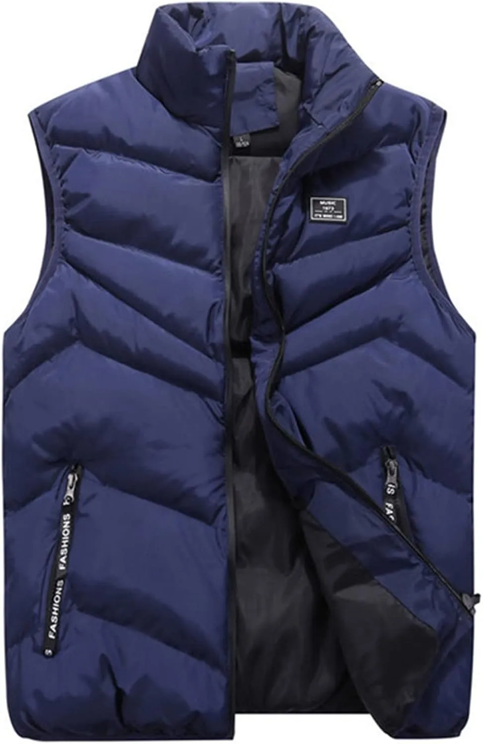 Ymosrh Men's Puffer Jackets Packable Vest Jacket Lightweight Winter Down Bubble Coat Quilted Padded Jacket, S-4XL